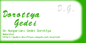 dorottya gedei business card